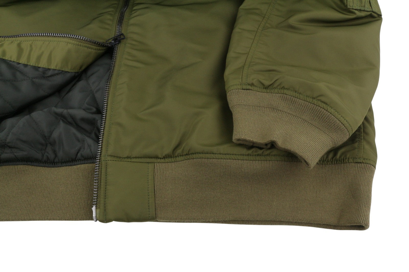 G-STAR Long Bomber Women Jacket S Khaki Green Padded Oversized Mid-Length RRP296