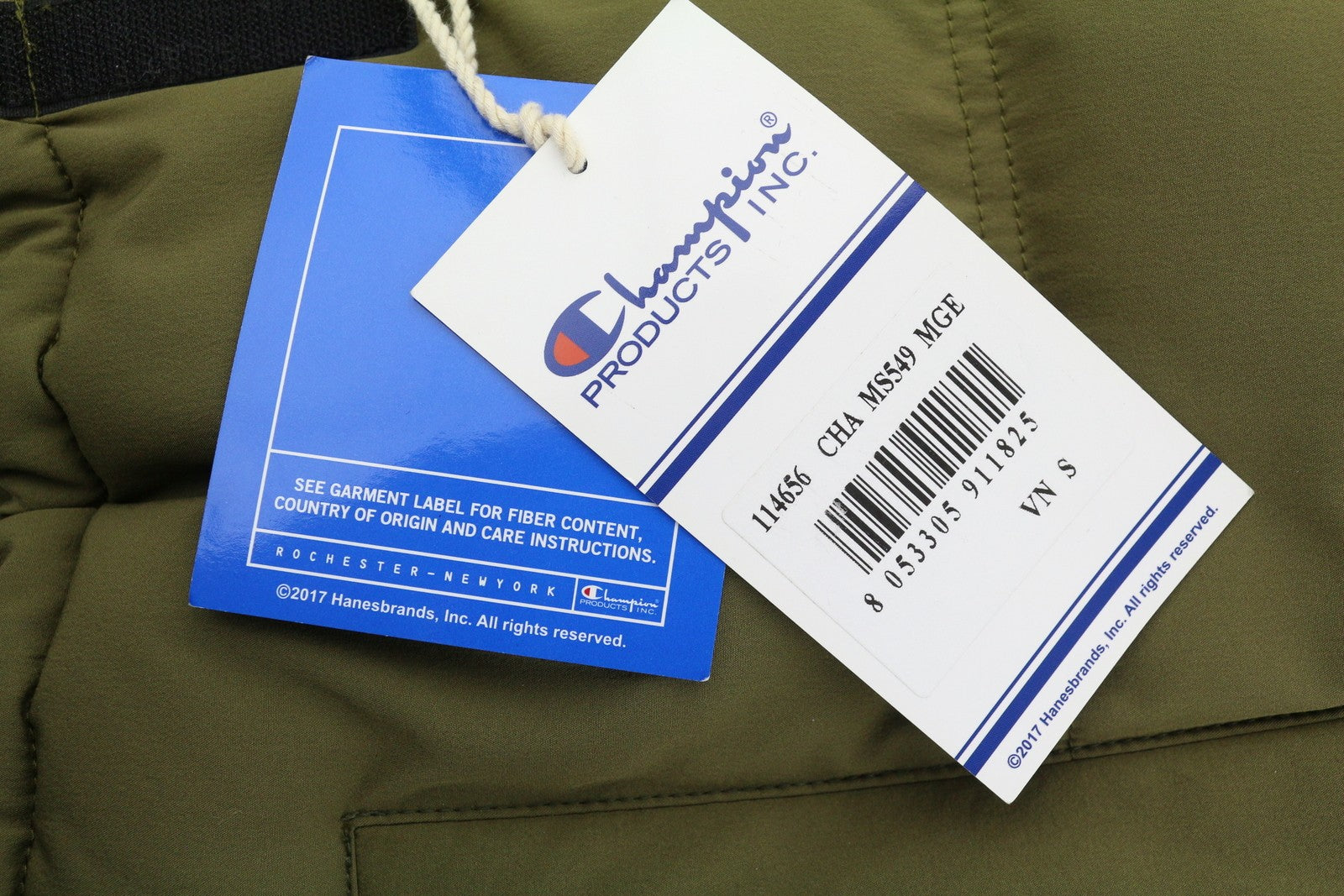 CHAMPION Women Jacket S Green Tech Fill Padded Quilted Full Zip Puffer RRP225