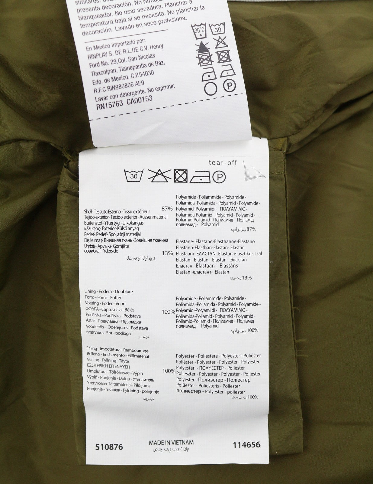 CHAMPION Women Jacket S Green Tech Fill Padded Quilted Full Zip Puffer RRP225