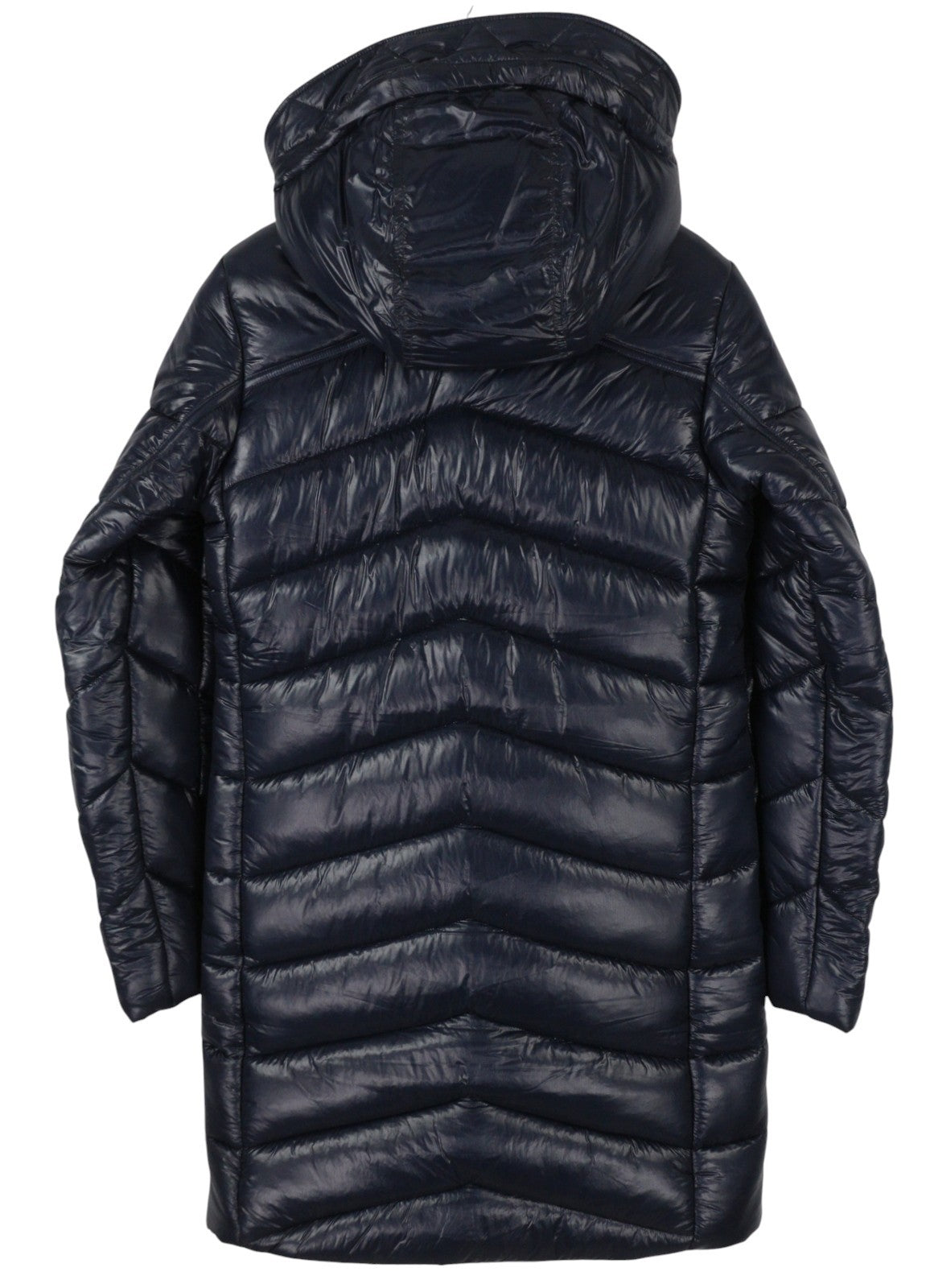 G-STAR Slim HDD Long Coat Women Jacket XS Blue Padded Quilted Mid-Length RRP279