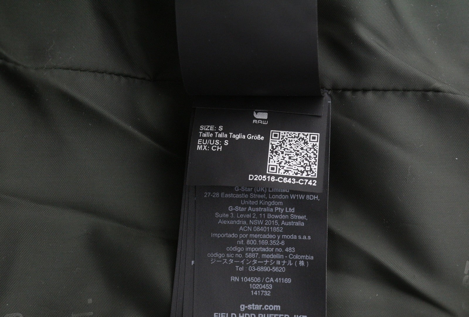 G-STAR Field HDD Puffer Men Jacket S Dark Blue Padded Quilted Puffer RRP269