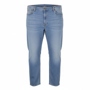 LEE Daren Zip Fly Men Jeans W48/L34 Blue Whiskers Faded Regular Straight Leg