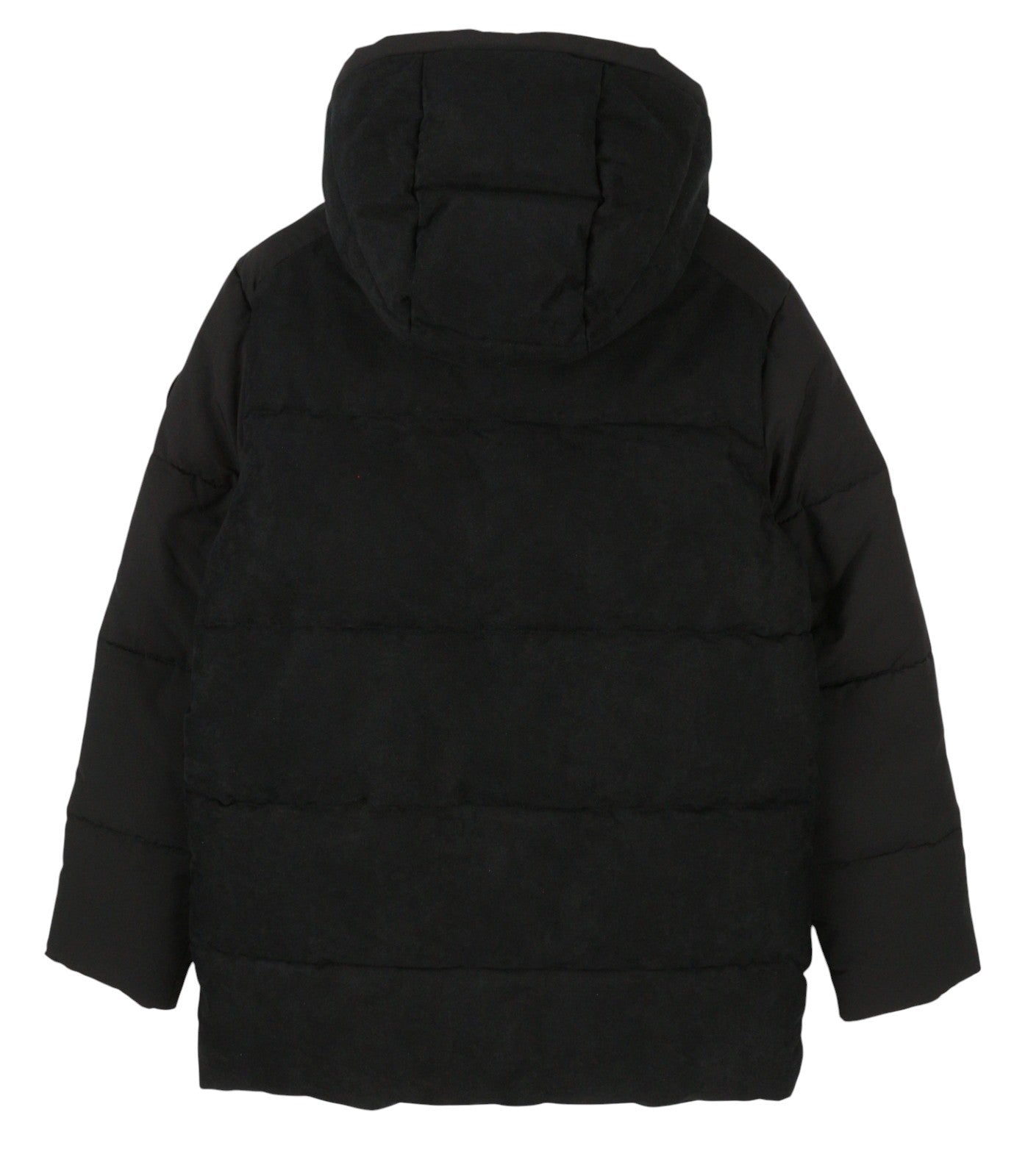 SCOTCH & SODA Arza Men Jacket S Black Padded Mixed Media Quilted Parka RRP389