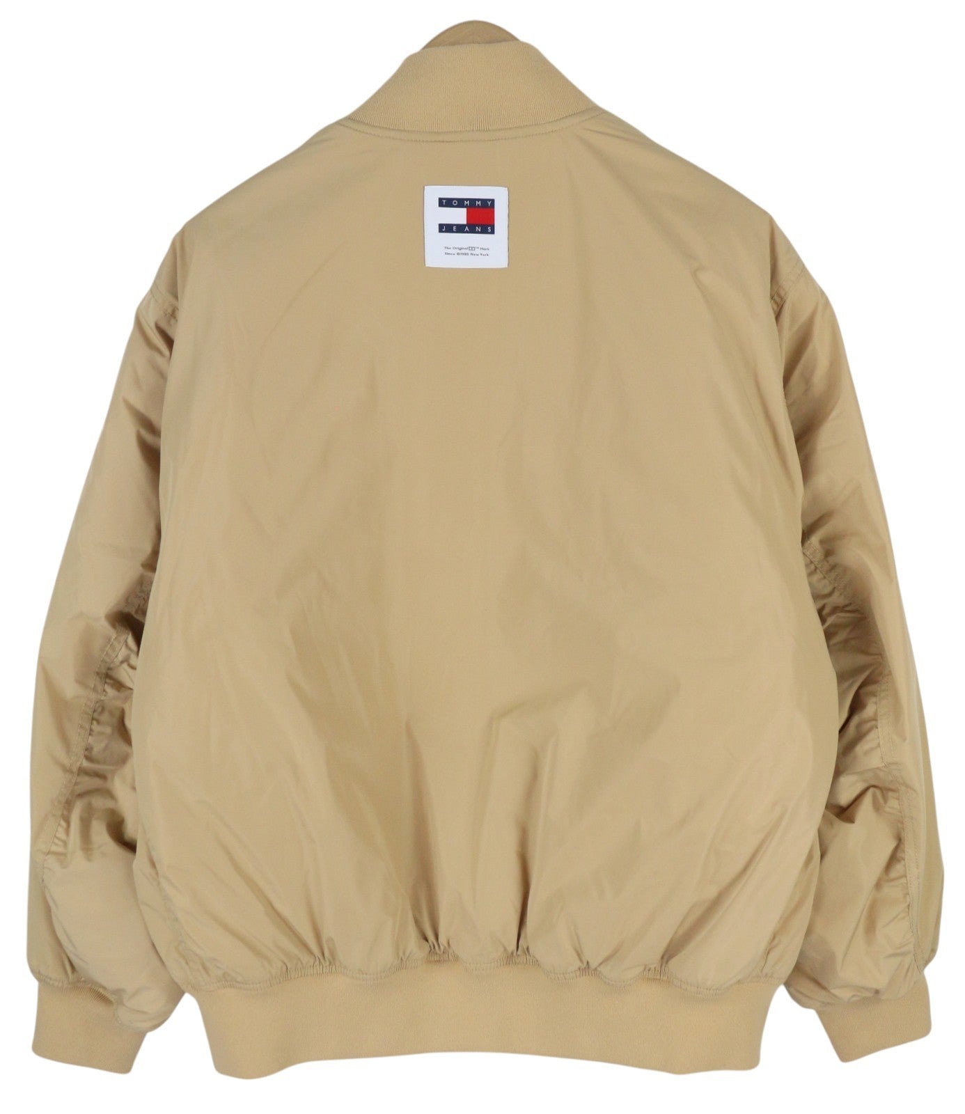 TOMMY HILFIGER Tjm Classics Bomber Men Jacket L Beige Quilted Zip RRP209