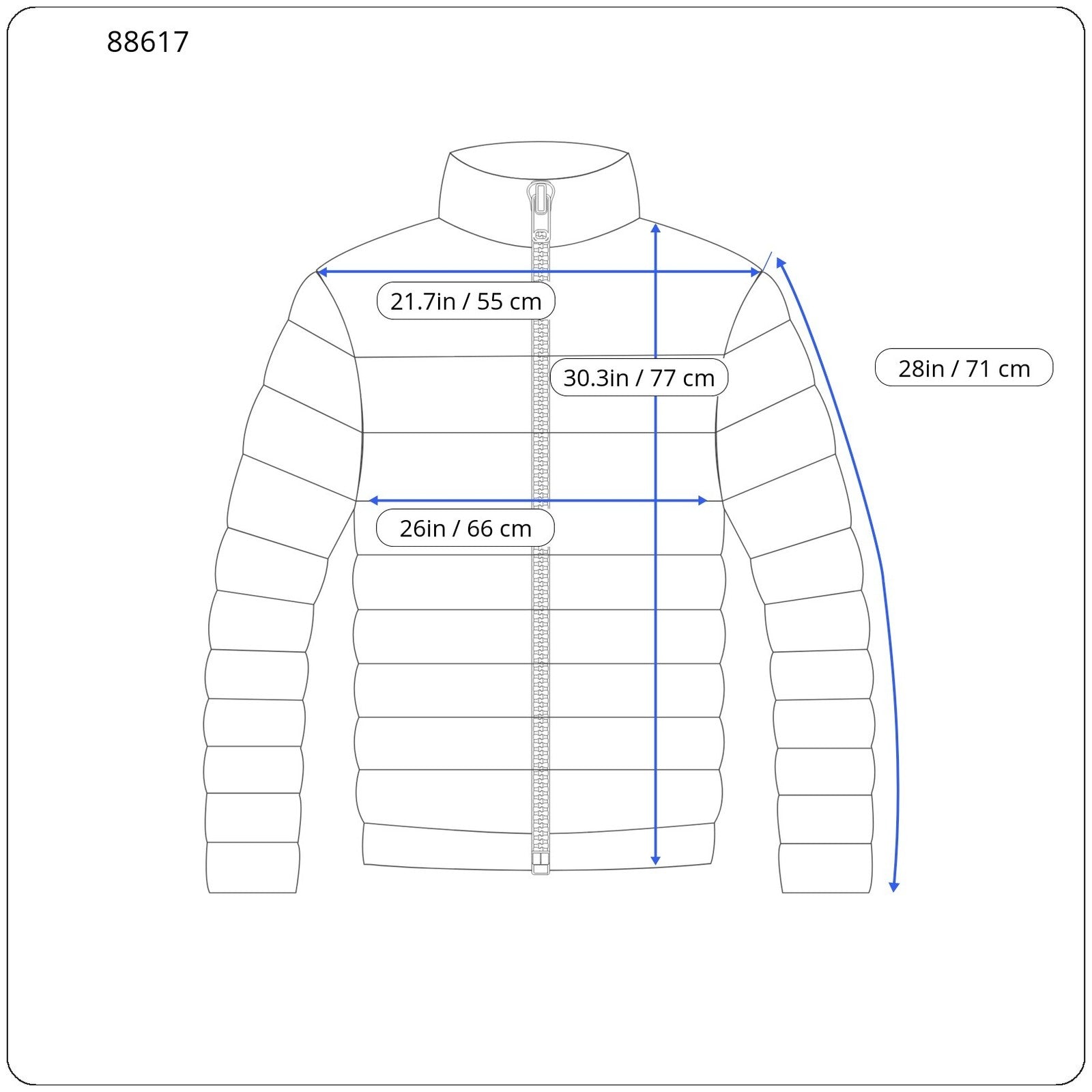 PENFIELD Men Jacket 2XL Dark Blue Quilted Padded High Neck Full Zip RRP230