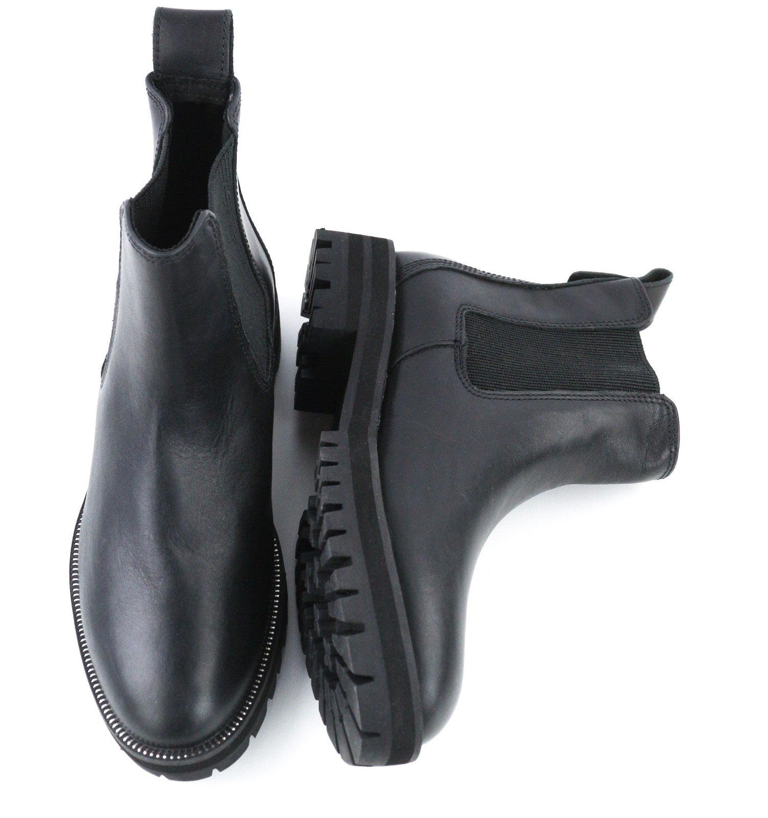 TIMBERLAND Women's EU36 UK3.5 Black Leather High-Top Boots Logo ReBOTL Lace Up