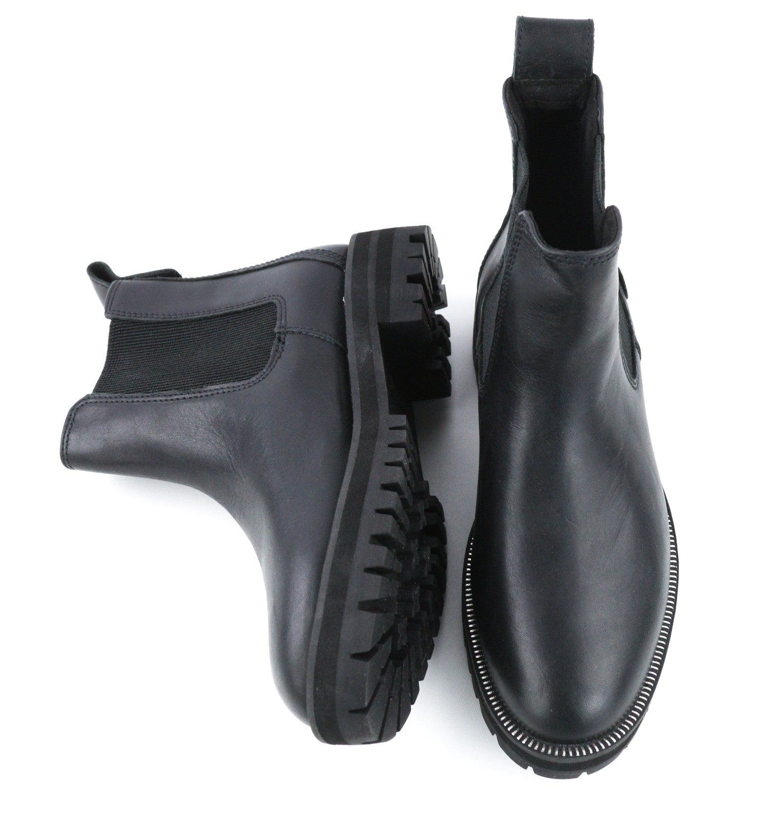 TIMBERLAND Women's EU36 UK3.5 Black Leather High-Top Boots Logo ReBOTL Lace Up