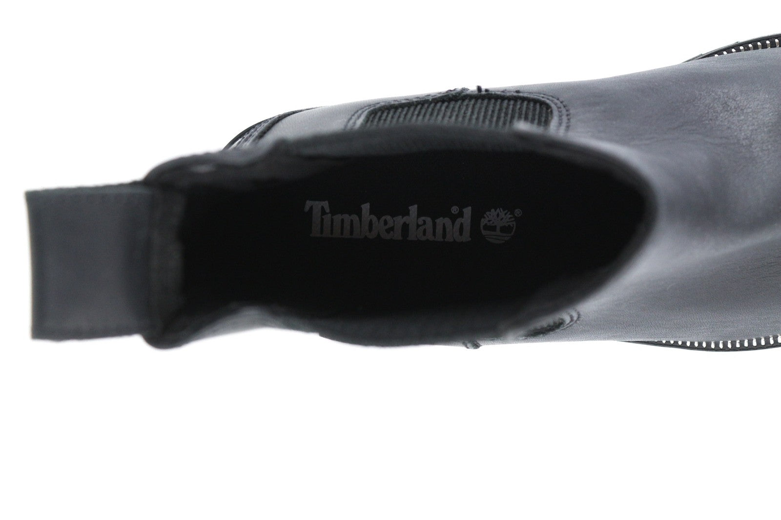 TIMBERLAND Women's EU36 UK3.5 Black Leather High-Top Boots Logo ReBOTL Lace Up