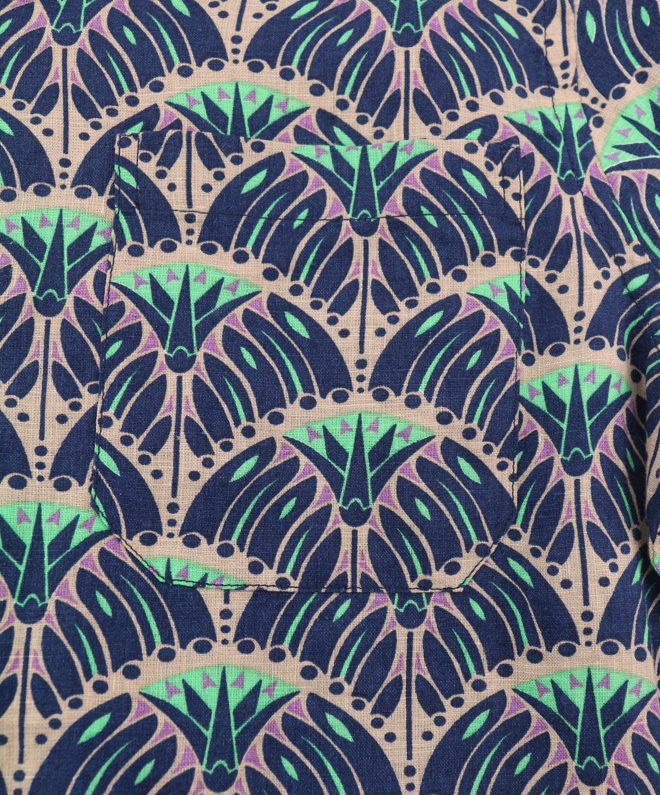 SCOTCH & SODA Men Shirt M Multiocoloured Patch Pocket Button-Up Short Sleeve