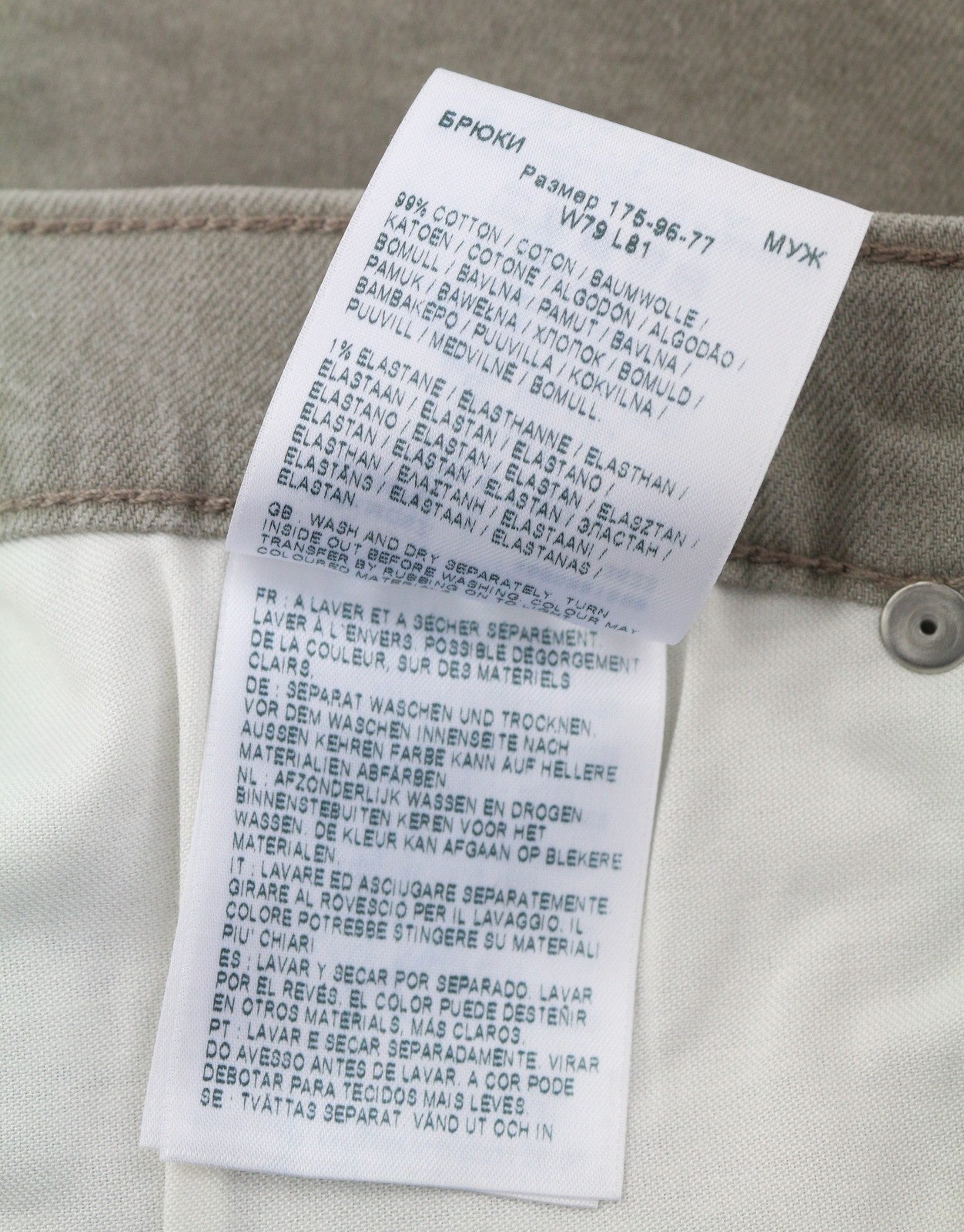 LEE Luke Men Jeans W31/L32 Grey Slim Tapered Fit Zip Fly Denim