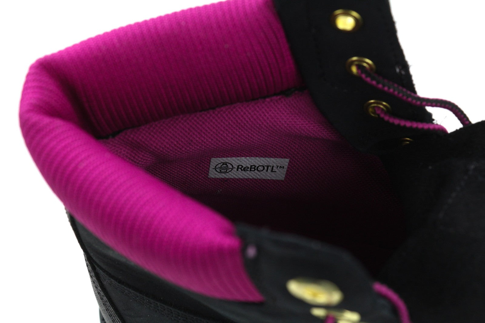 TIMBERLAND A44KX-A6150 Women's EU38.5/39 Black Leather Logo Lace Up High-Top