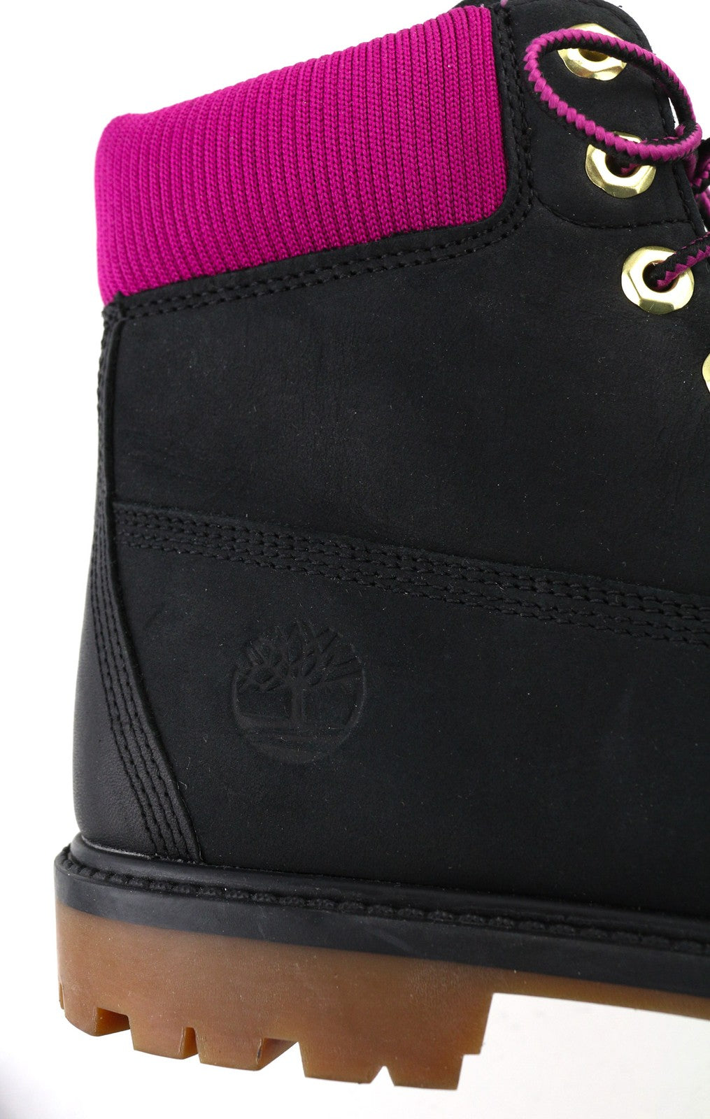 TIMBERLAND A44KX-A6150 Women's EU38.5/39 Black Leather Logo Lace Up High-Top