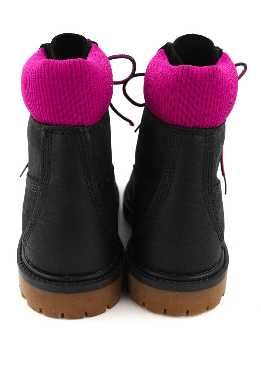 TIMBERLAND A44KX-A6150 Women's EU38.5/39 Black Leather Logo Lace Up High-Top