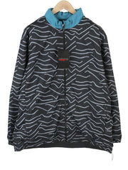 WRANGLER LWT Packable Men Jacket XL Reversible Patterned Hidden Hood Lightweight