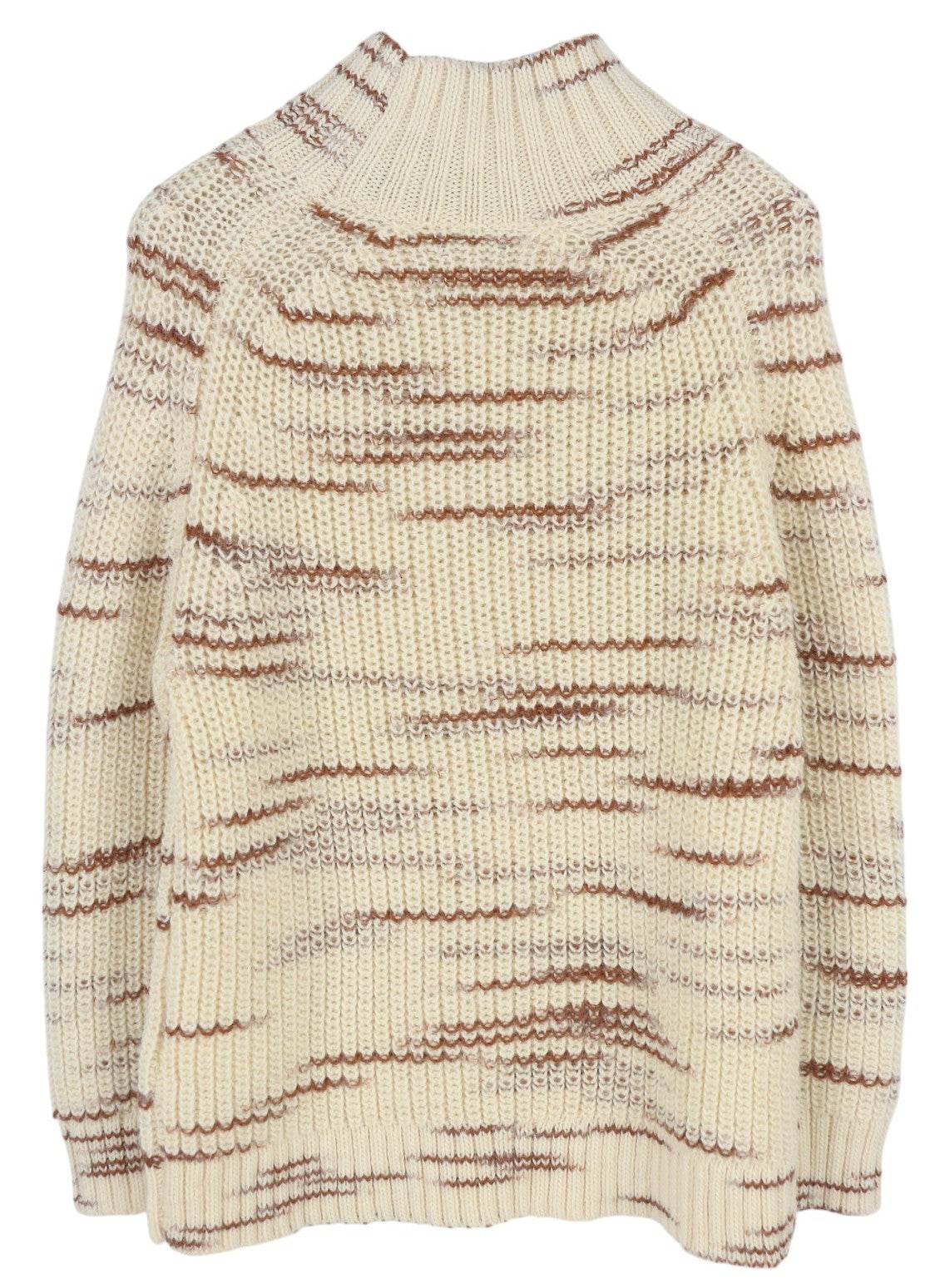 GANT Multi Color Turtle Women Jumper M Beige Pattern Wool Knit