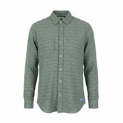 SCOTCH & SODA Men Shirt M Green Double Face Check Regular Fit Button-Up Roll-Up