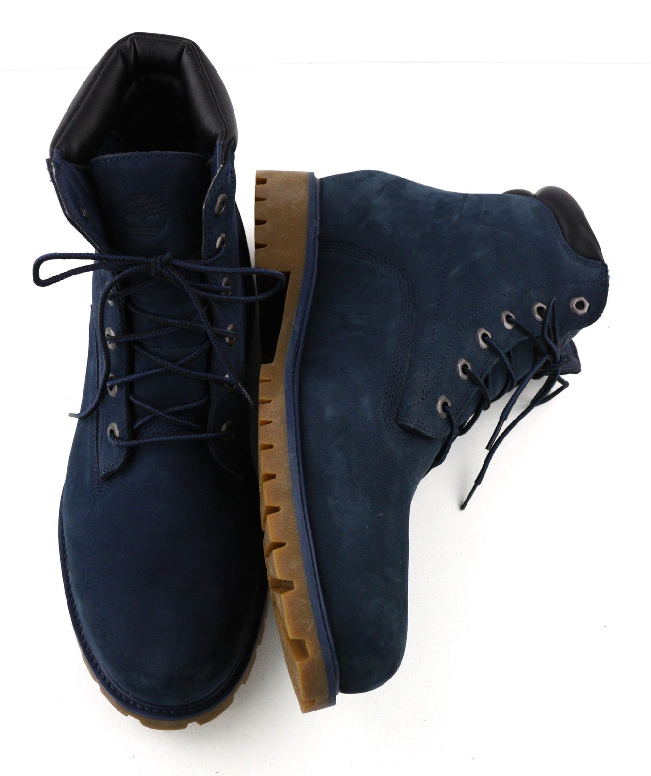 TIMBERLAND A2K58-A6425 Men's EU46/47.5 Navy Blue Leather High-Top Casual Shoes