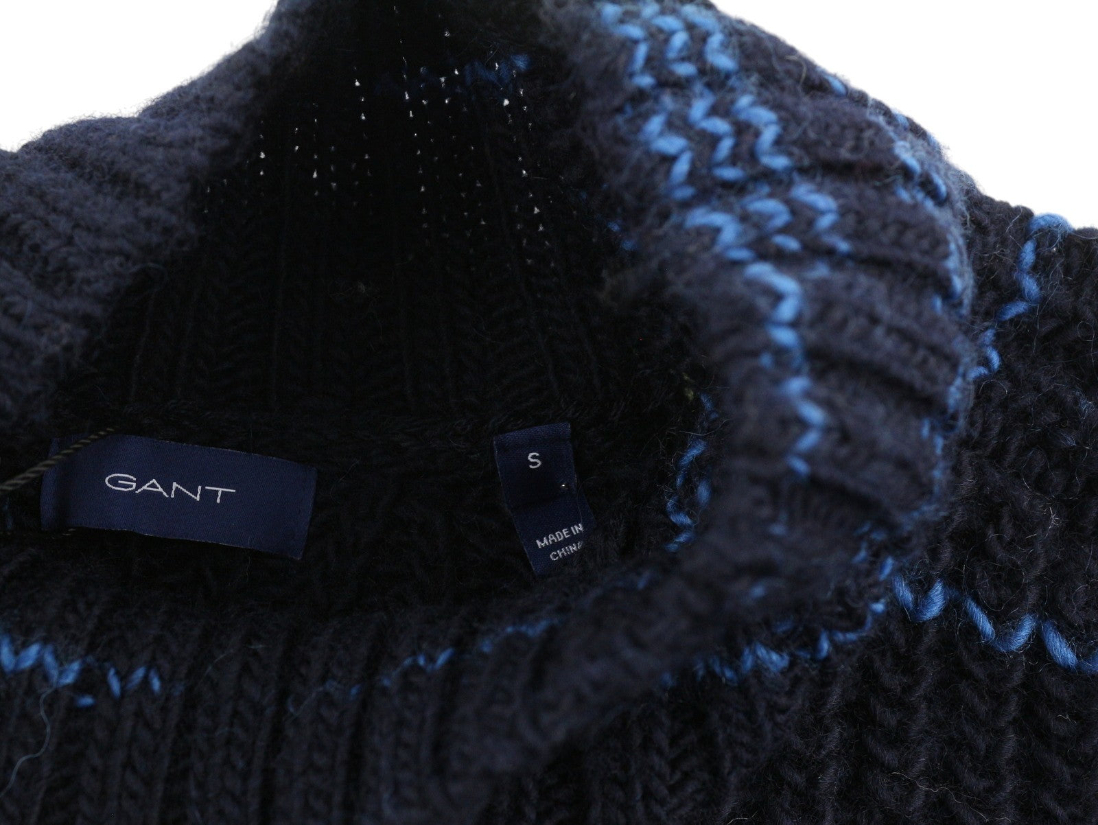 GANT Multi Color Turtle Women Jumper S Blue Pattern Wool Knit