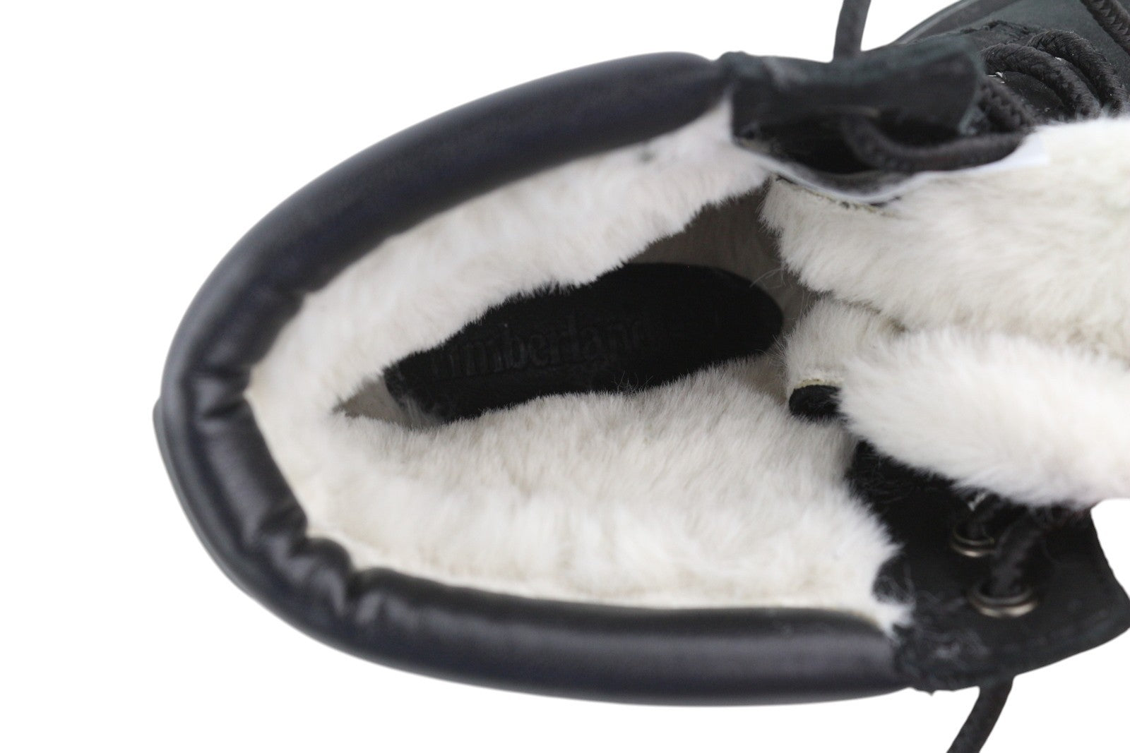 TIMBERLAND Women Boots EU37.5 Black Leather Waterproof Shearling Winter