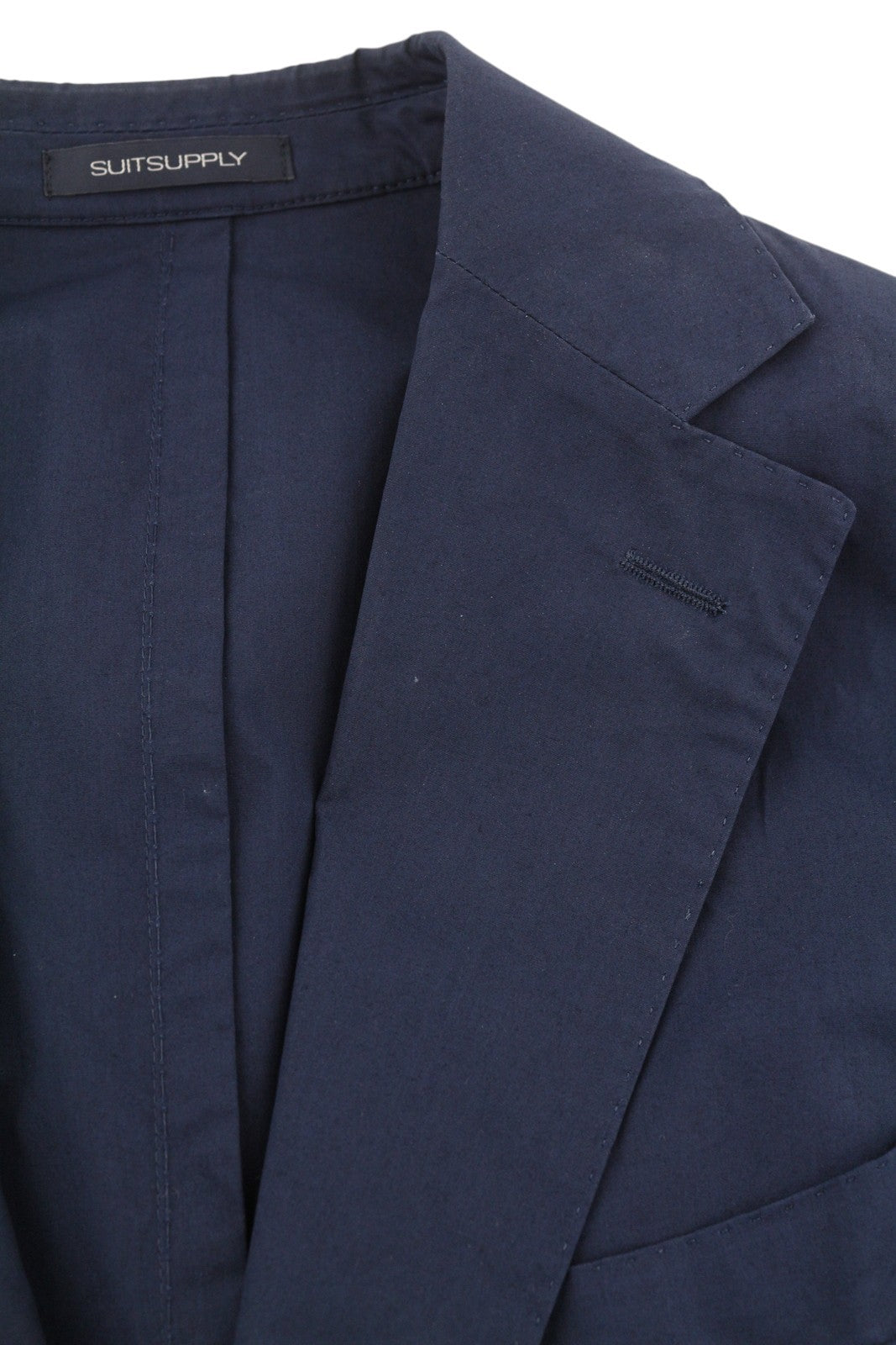 SUITSUPPLY Havana Patch Unconstructed UL Soho Men Suit UK40R / W32 Blue