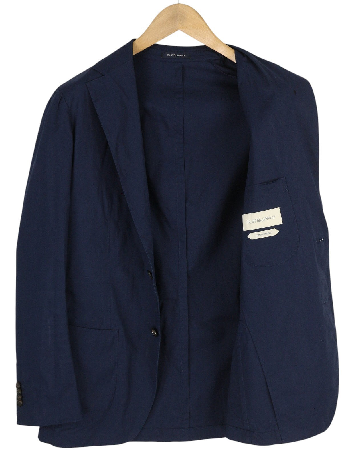 SUITSUPPLY Havana Patch Unconstructed UL Soho Men Suit UK40R / W32 Blue