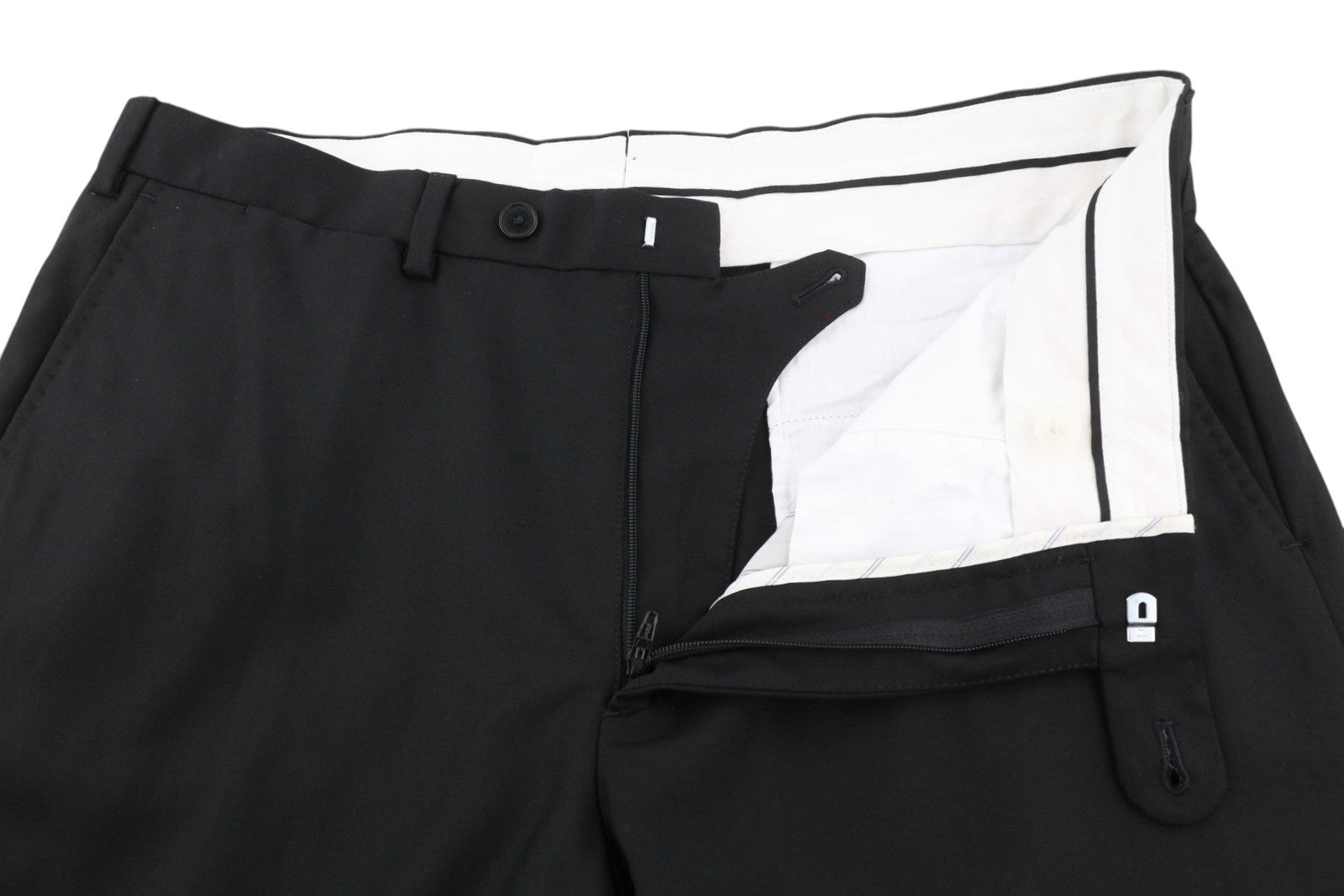 SUITSUPPLY La Spalla Men Suit UK42R / W34 Black Wool Peak 2 Pieces