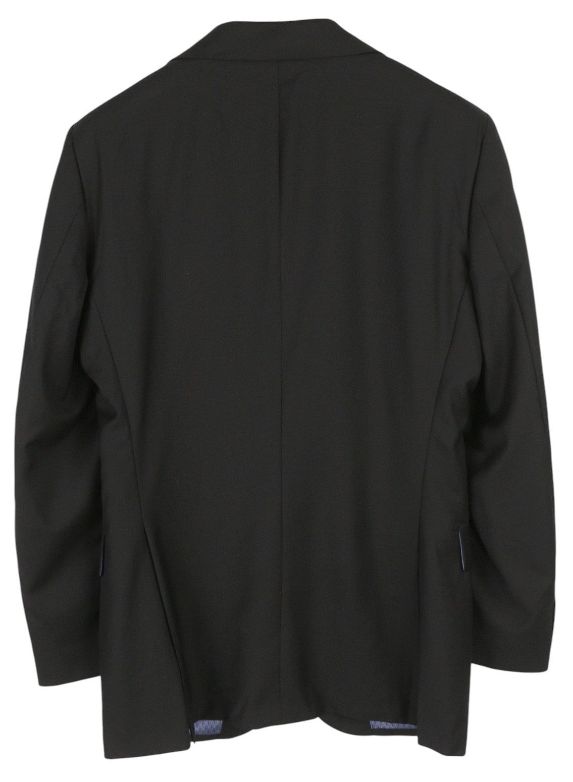 SUITSUPPLY La Spalla Men Suit UK42R / W34 Black Wool Peak 2 Pieces