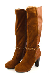 JACQUELINE RIU Women's EU36 Brown Long Heeled Shoes Autumn Winter Spring Wear