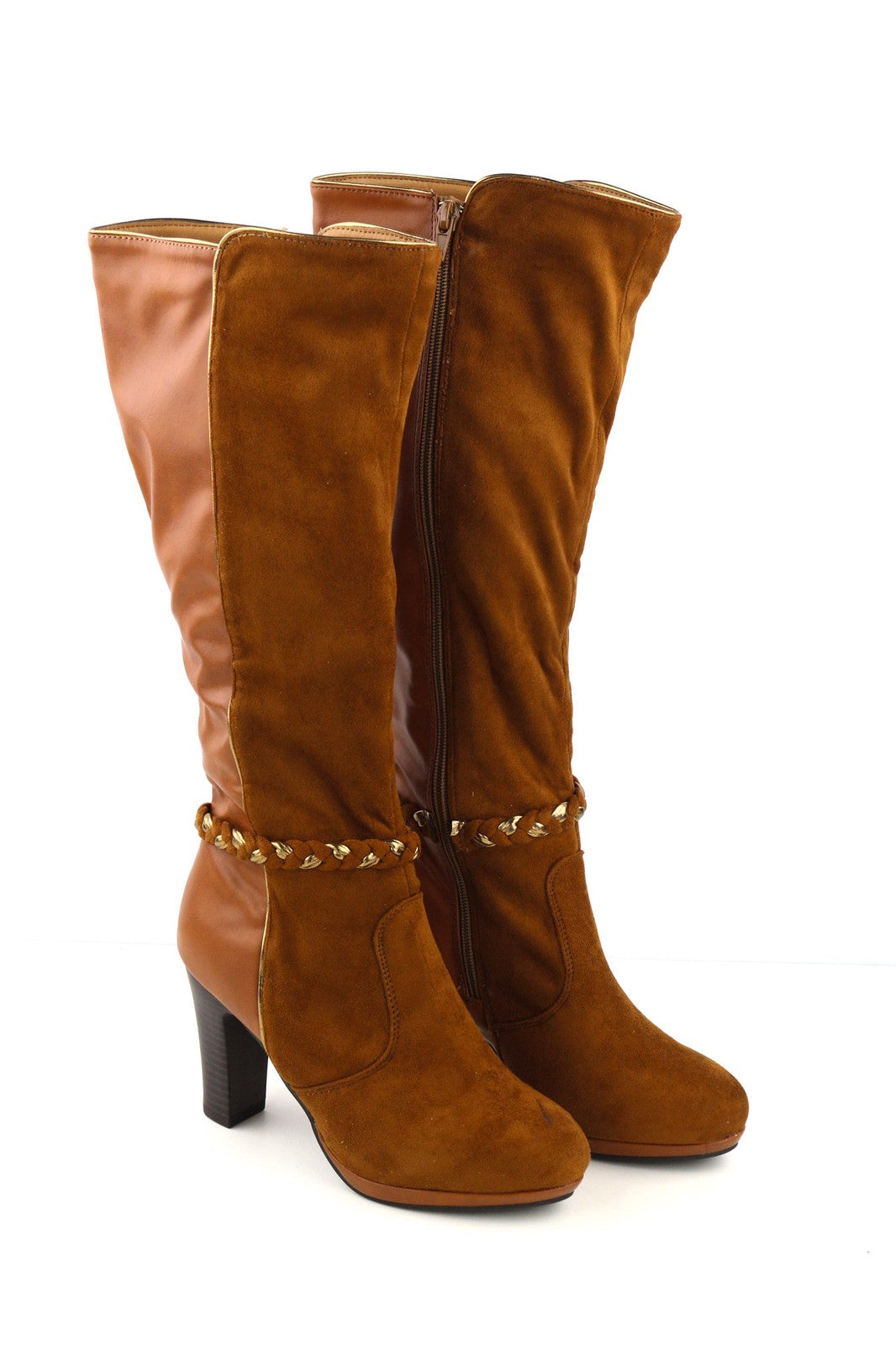 JACQUELINE RIU Women's EU36 Brown Long Heeled Shoes Autumn Winter Spring Wear