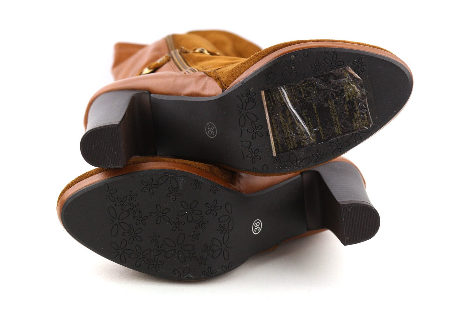 JACQUELINE RIU Women's EU36 Brown Long Heeled Shoes Autumn Winter Spring Wear