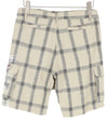 Beige Cotton Shorts