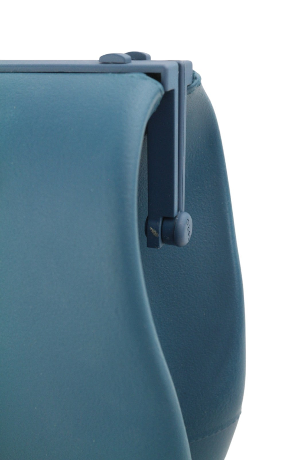 O BAG Doc Women Bag OS Blue Double Handle Kiss Lock Doctor Bag