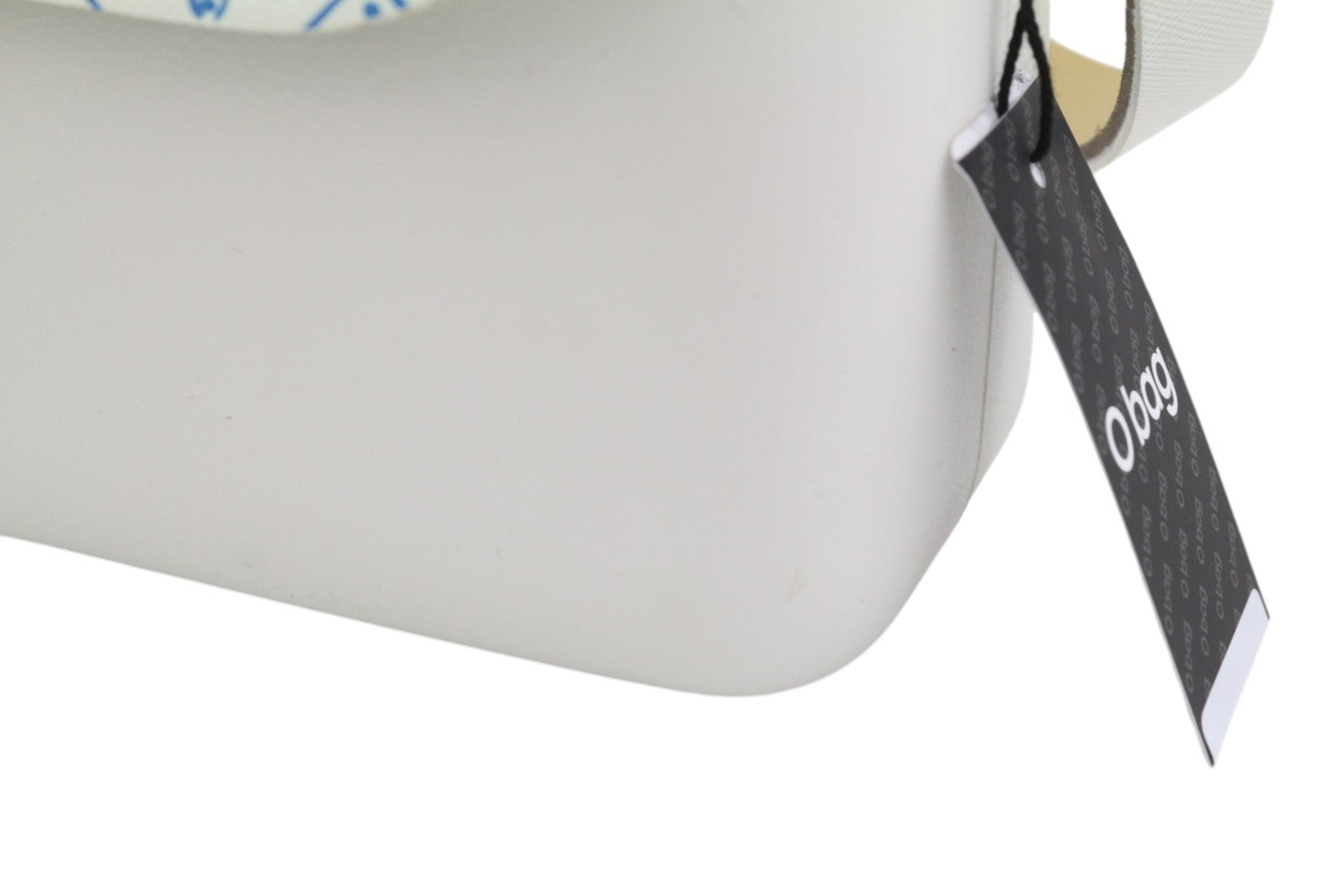 O BAG Glam Women Bag OS White Pattern Adjustable Strap Clasp Crossbody