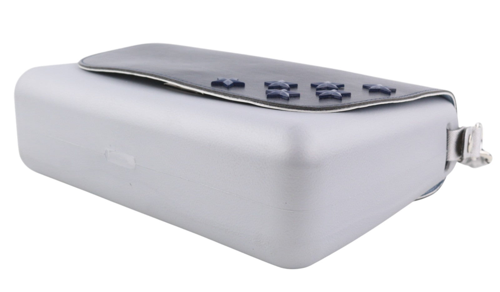 O BAG Glam Women Bag OS Grey Stars Handle Clasp Crossbody