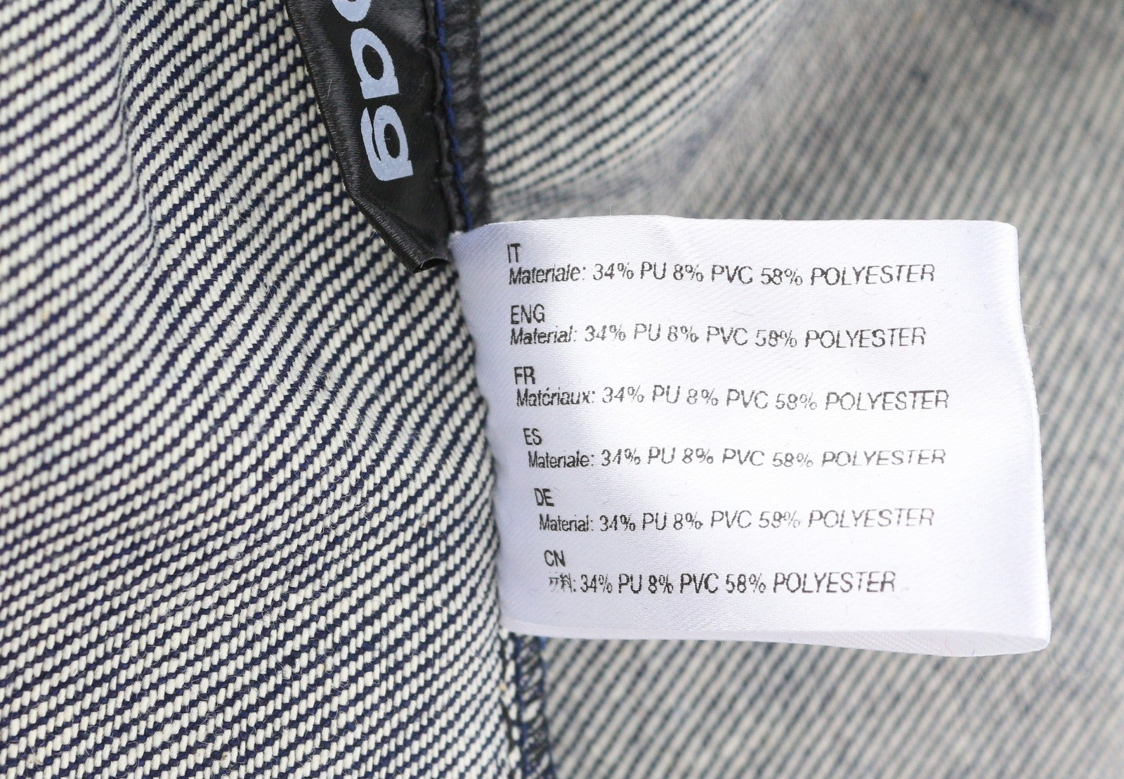 O BAG Rings Denim Women Bag OS Dark Blue Circular Handle Tote