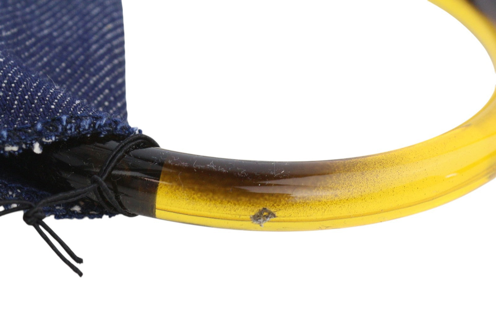 O BAG Rings Denim Women Bag OS Dark Blue Circular Handle Tote