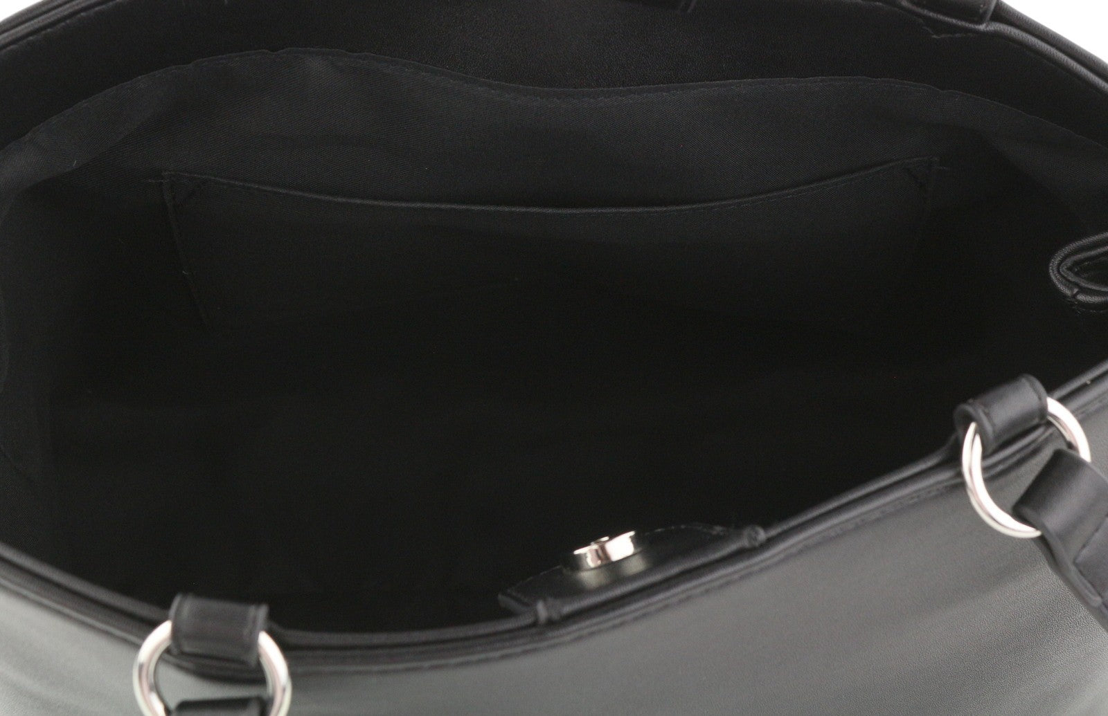 O BAG Vienna Women Bag OS Black Double Handles Clasp Lined Square