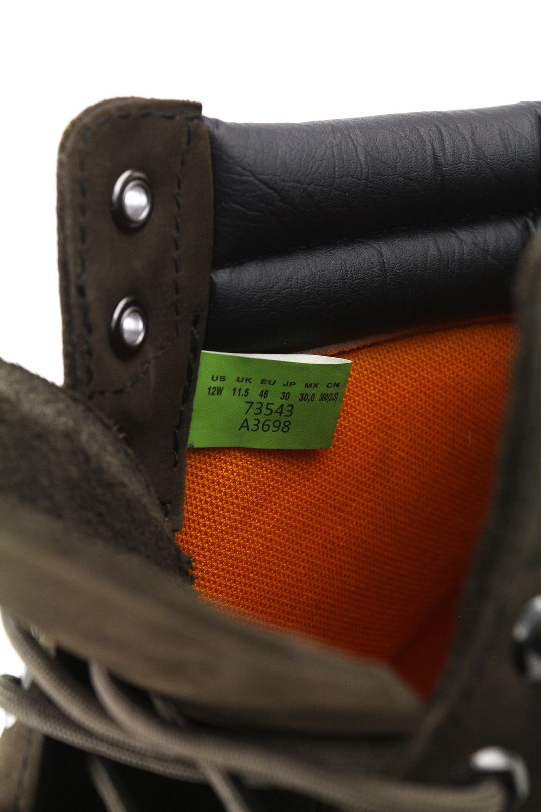 TIMBERLAND 73543-A3598 vyriški EU45.5/46 chaki spalvos odiniai laisvalaikio batai su aukštais logotipais 