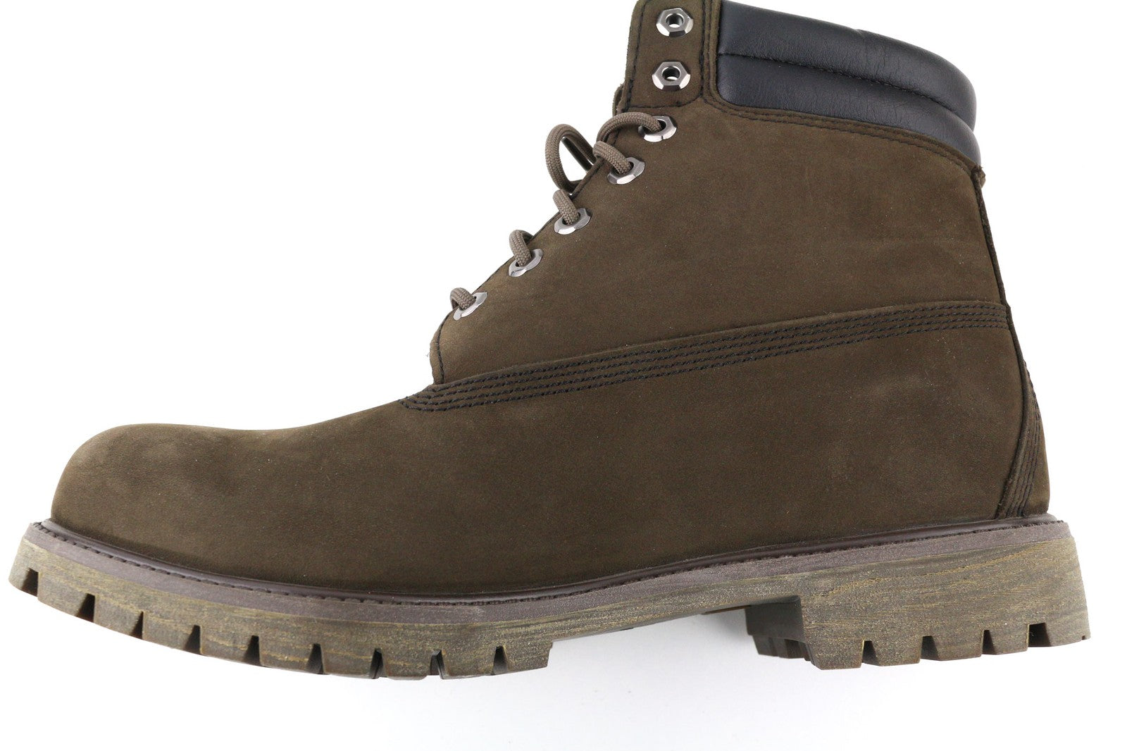 TIMBERLAND 73543-A3598 vyriški EU45.5/46 chaki spalvos odiniai laisvalaikio batai su aukštais logotipais 