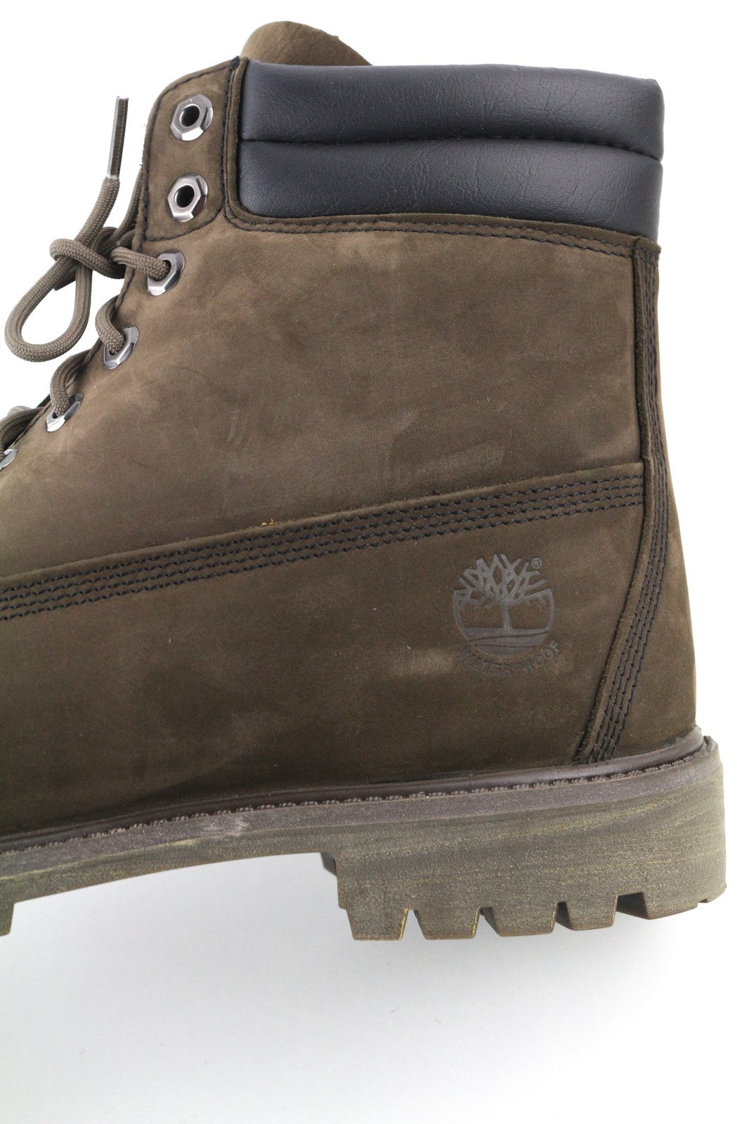 TIMBERLAND 73543-A3598 vyriški EU45.5/46 chaki spalvos odiniai laisvalaikio batai su aukštais logotipais 
