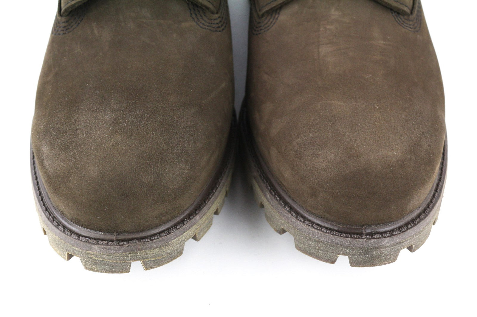 TIMBERLAND 73543-A3598 vyriški EU45.5/46 chaki spalvos odiniai laisvalaikio batai su aukštais logotipais 