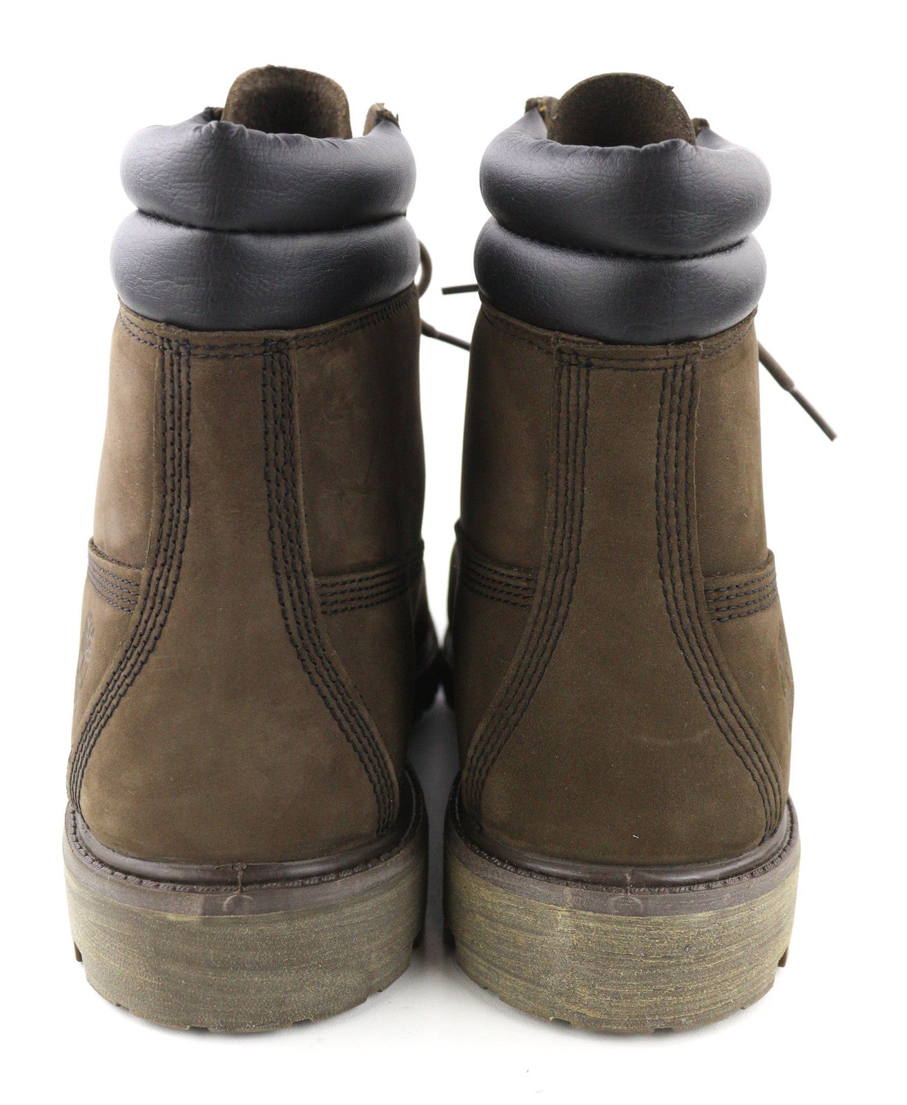 TIMBERLAND 73543-A3598 vyriški EU45.5/46 chaki spalvos odiniai laisvalaikio batai su aukštais logotipais 