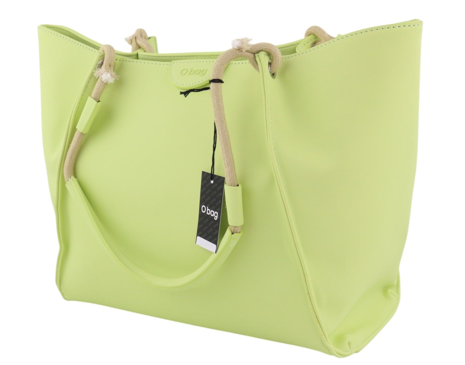 O BAG California Women Bag OS Light Green Double Handle Shopper