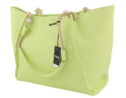 O BAG California Women Bag OS Light Green Double Handle Shopper