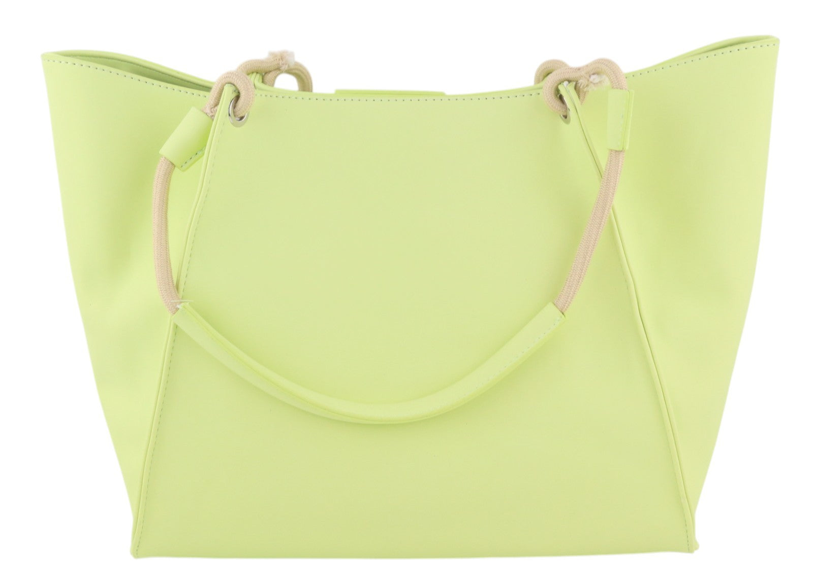 O BAG California Women Bag OS Light Green Double Handle Shopper