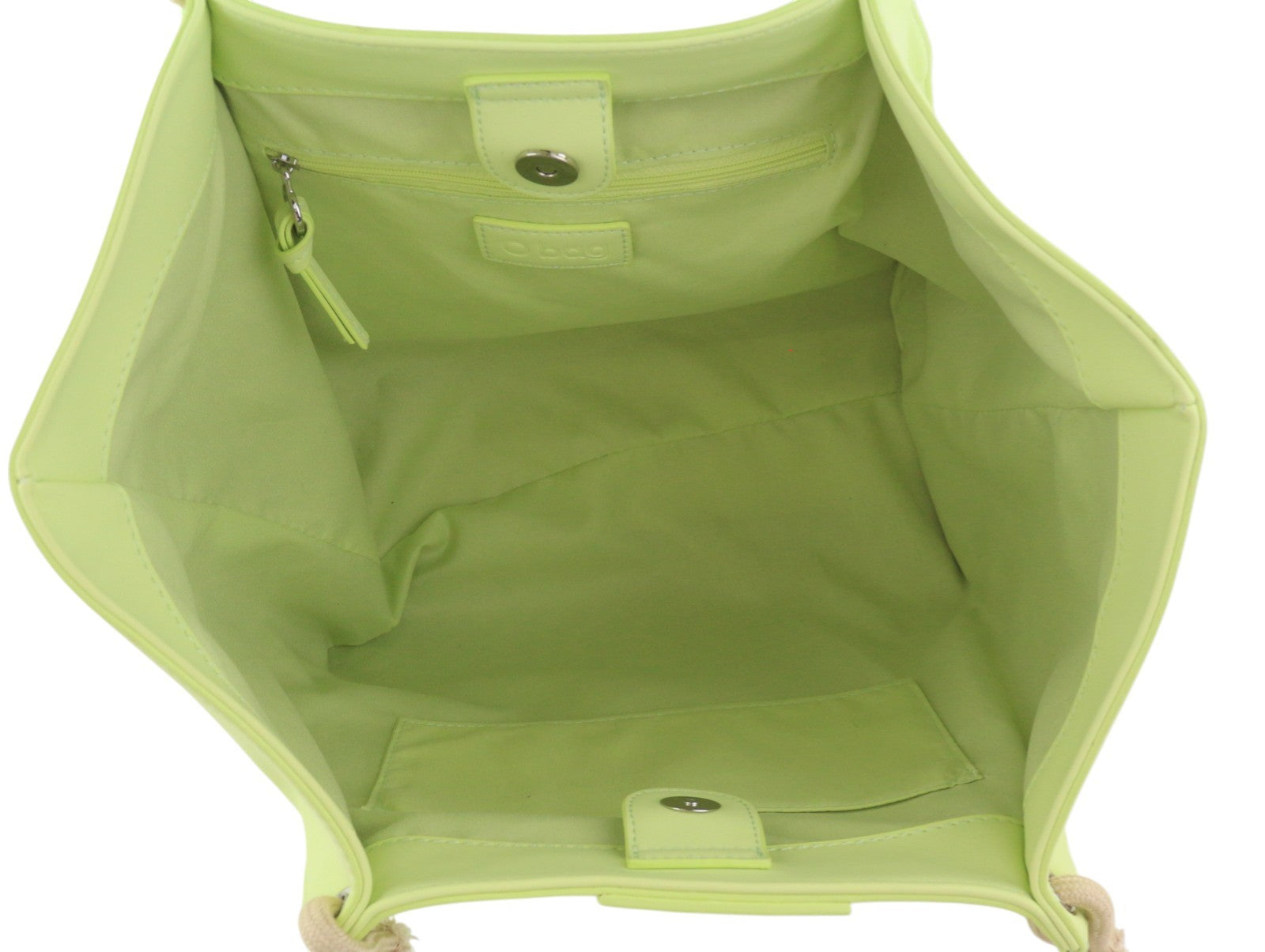 O BAG California Women Bag OS Light Green Double Handle Shopper