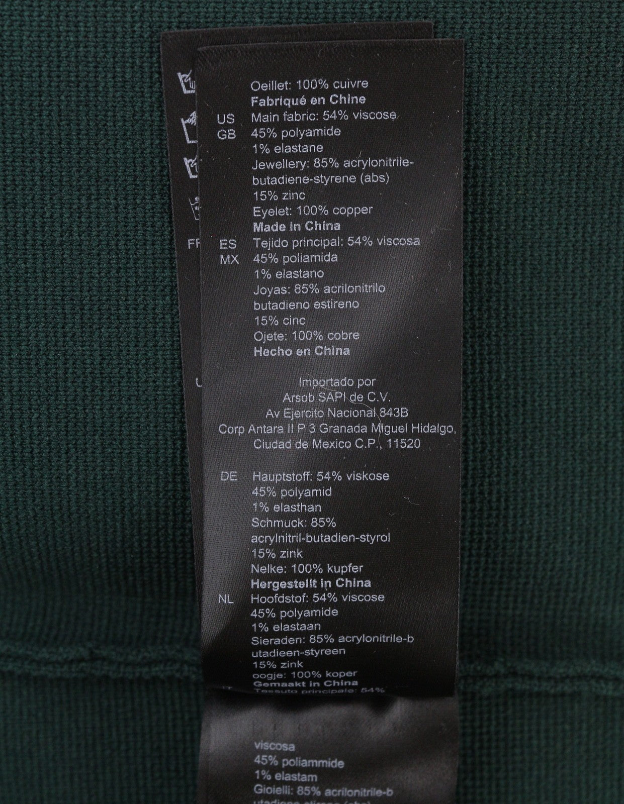 SANDRO Women T-Shirt 2 M Green Tassels Beads Scalloped Hem Knit Cropped RRP125