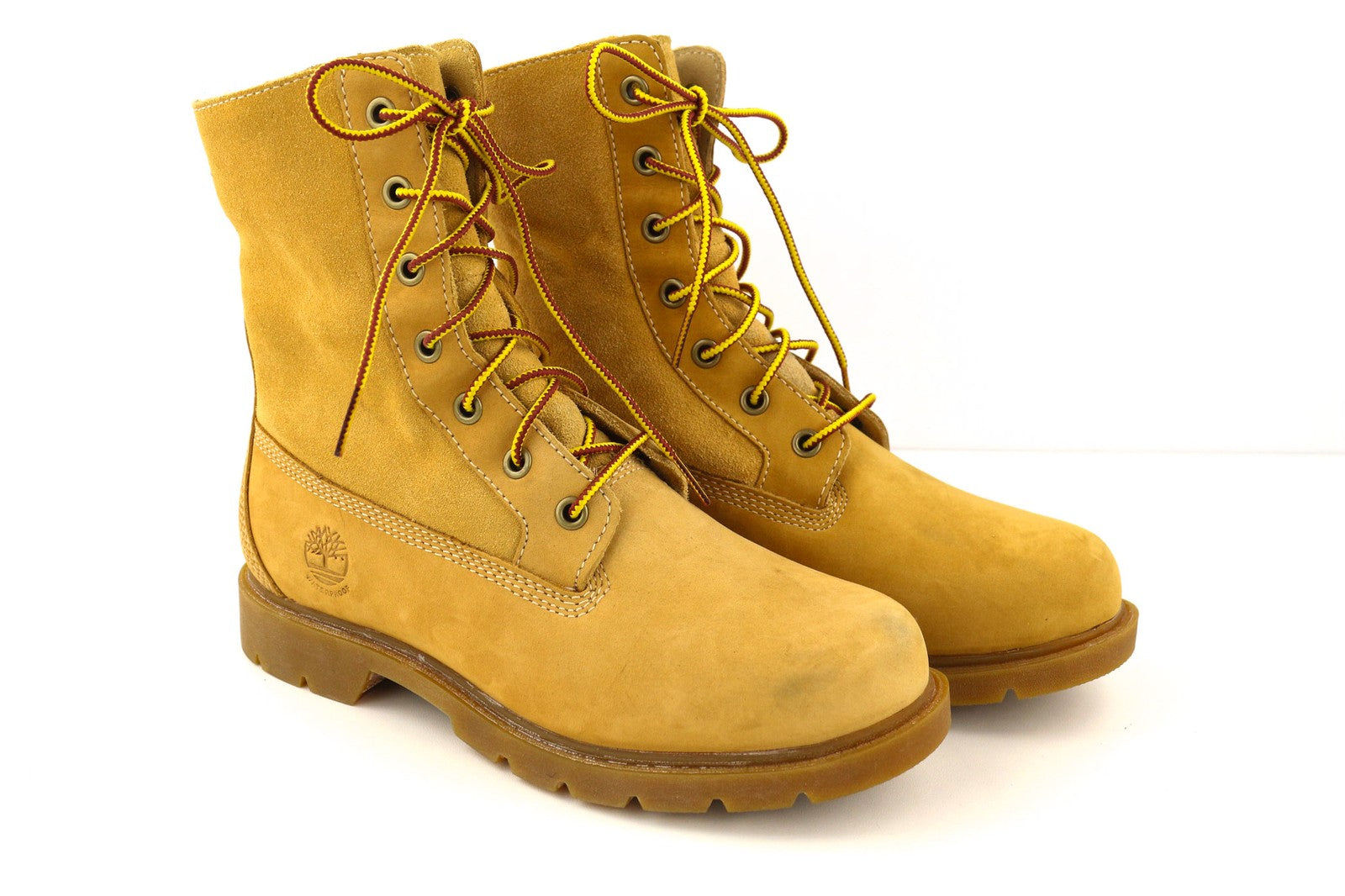 TIMBERLAND A1KGC-A4125 Women's EU37/37.5 Brown Genuine Leather Lace Up High-Top