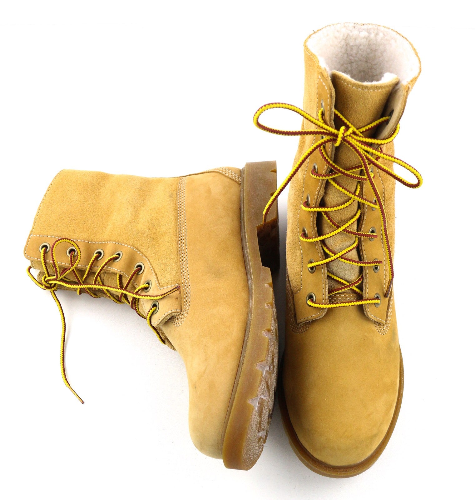 TIMBERLAND A1KGC-A4125 Women's EU37/37.5 Brown Genuine Leather Lace Up High-Top