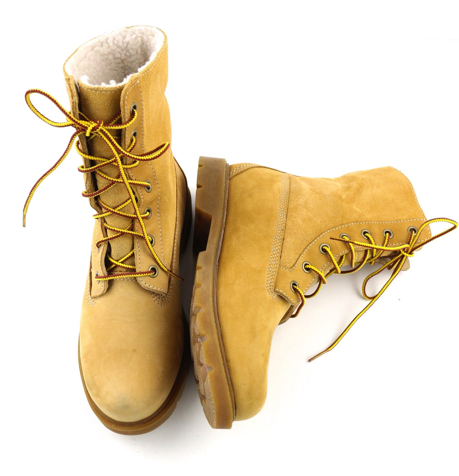 TIMBERLAND A1KGC-A4125 Women's EU37/37.5 Brown Genuine Leather Lace Up High-Top